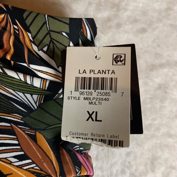 Bar III Women's‎ Multi Tropical High-Waisted Bikini Swim Bottom Size XL NWT 9966 - Picture 2 of 6
